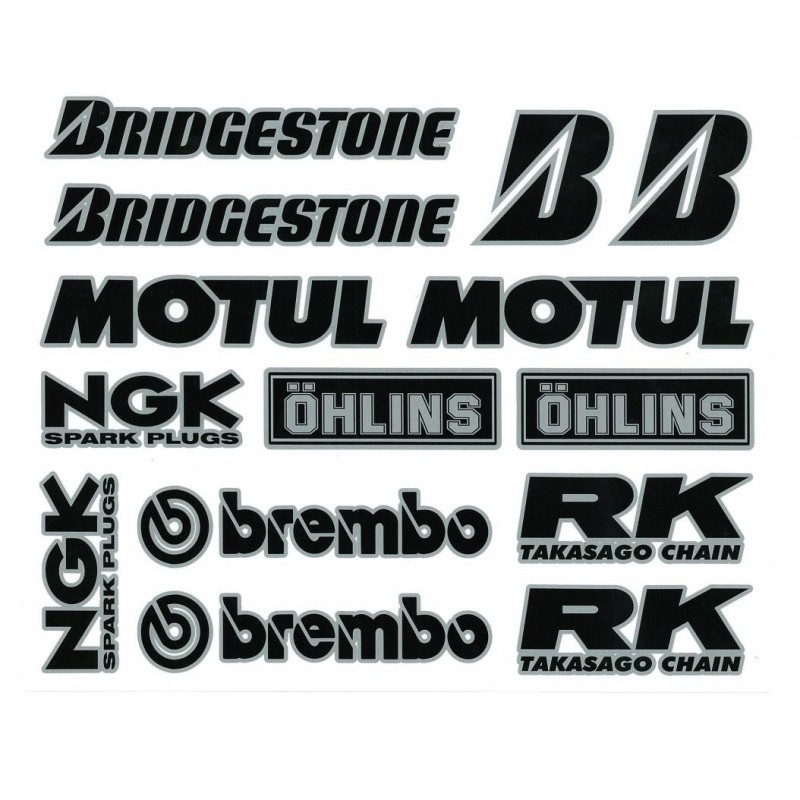 TECHNISCHES SPONSOR-STICKER-KIT, GEMISCHT