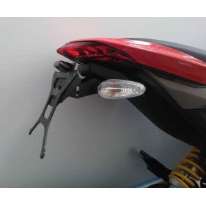 KENNZEICHENHALTER DUCATI HYPERMOTARD 821 2013-2015, MIT EINSTELLBARER NEIGUNG