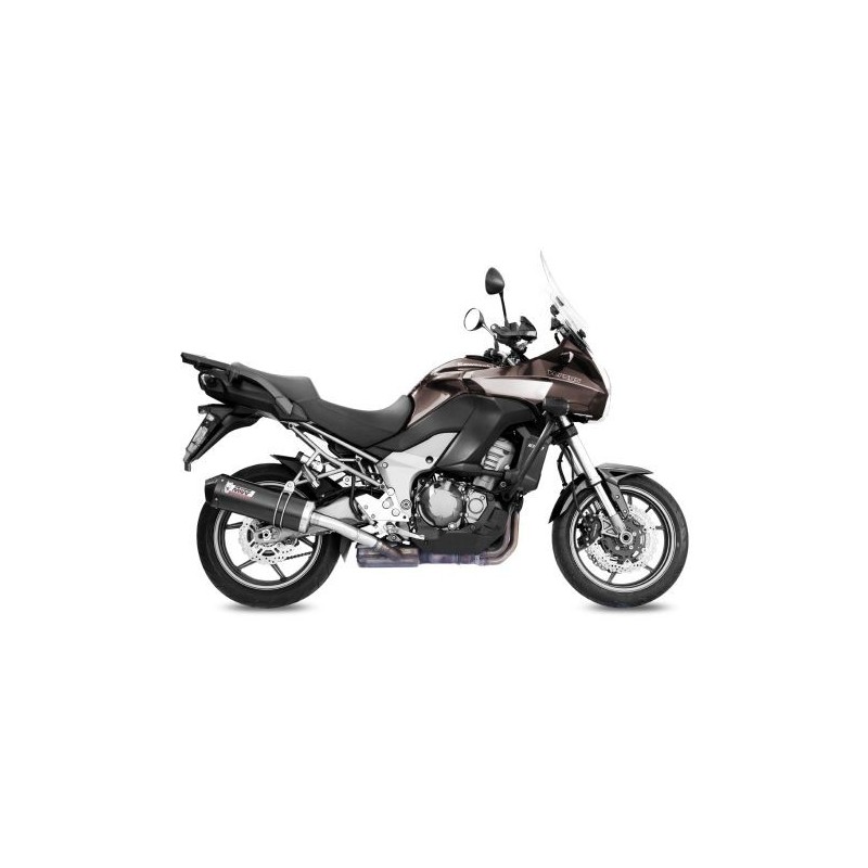 TERMINALE MIVV OVALE KAWASAKI VERSYS 1000 2012-2014, OMOLOGATO CARBONIO