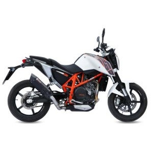 TERMINALE MIVV SUONO KTM 690 DUKE 2012-2015, OMOLOGATO BLACK/CARBONIO