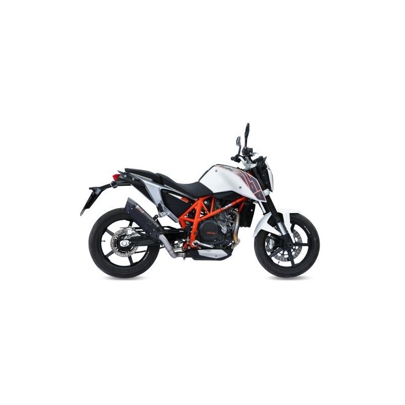 TERMINALE MIVV SUONO KTM 690 DUKE 2012-2015, OMOLOGATO BLACK/CARBONIO