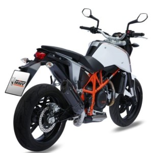 TERMINALE MIVV SUONO KTM 690 DUKE 2012-2015, OMOLOGATO BLACK/CARBONIO