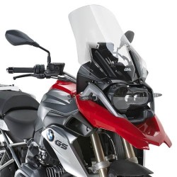 CUPOLINO GIVI TOURING BMW R 1200 GS 2013-2015*, R 1200 GS ADVENTURE 2014-2018, TRASPARENTE, CON KIT DI MONTAGGIO