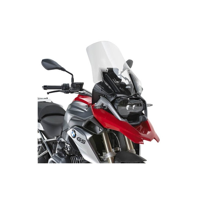 CUPOLINO GIVI TOURING BMW R 1200 GS 2013-2015*, R 1200 GS ADVENTURE 2014-2018, TRASPARENTE, CON KIT DI MONTAGGIO