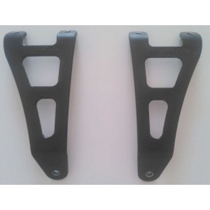 PAAR STEELBIKE AUSPUFFENDSTÜTZE (RH + LH) SUZUKI GSX-R 1000 2009-2011