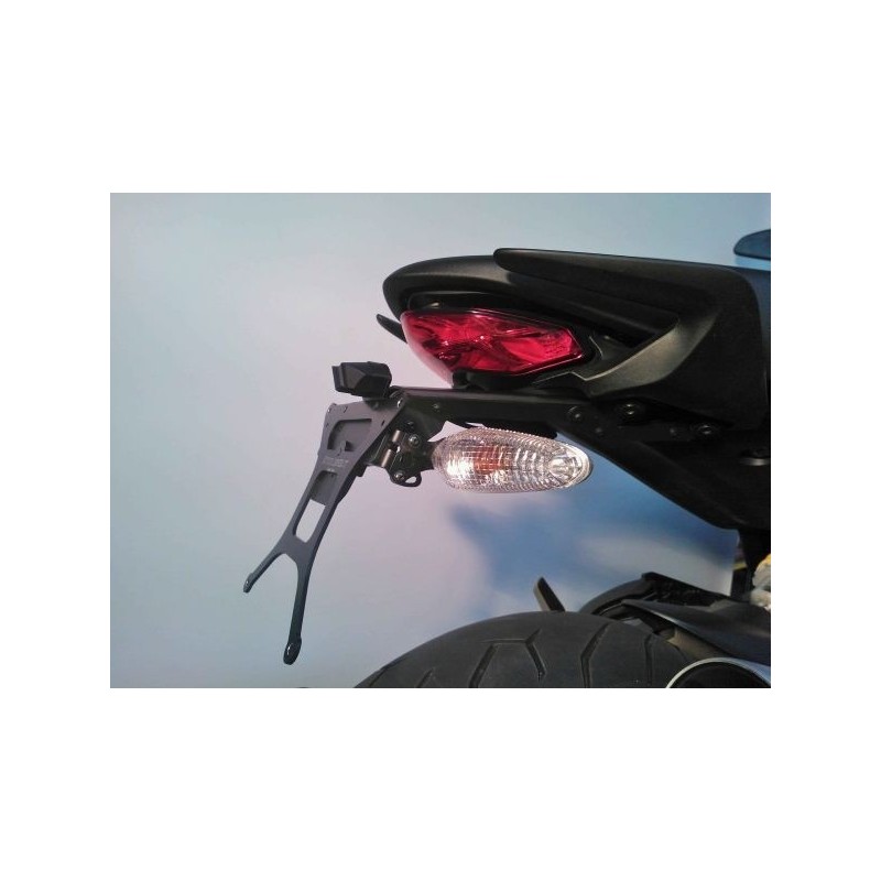 PORTAMATRÍCULA PARA DUCATI MONSTER 821 2014-2017, CON INCLINACIÓN AJUSTABLE