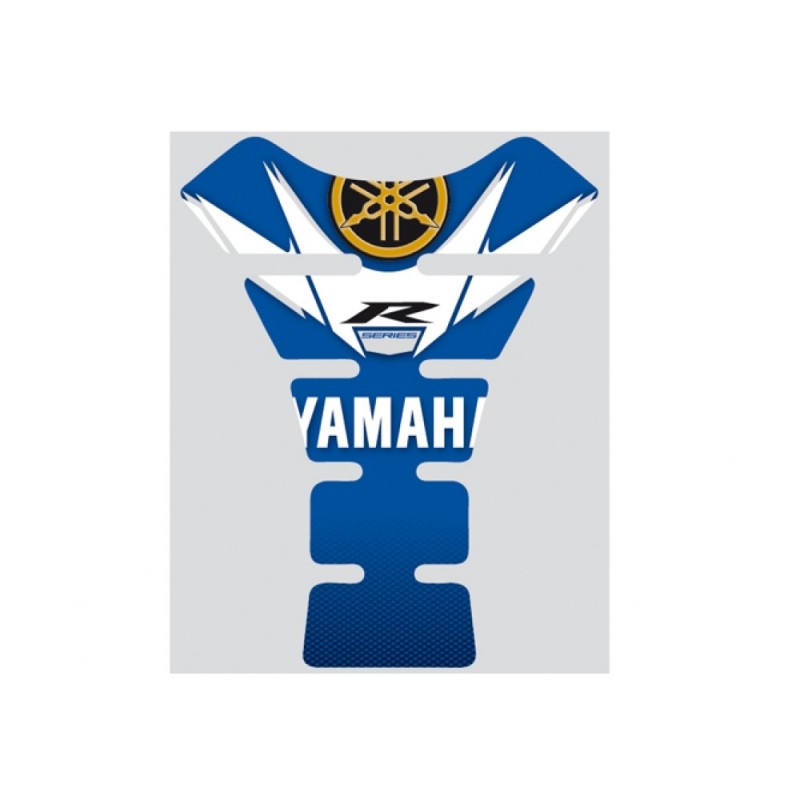 TANK PROTECTION STICKER WITH YAMAHA R LOGO, BLUE/WHITE