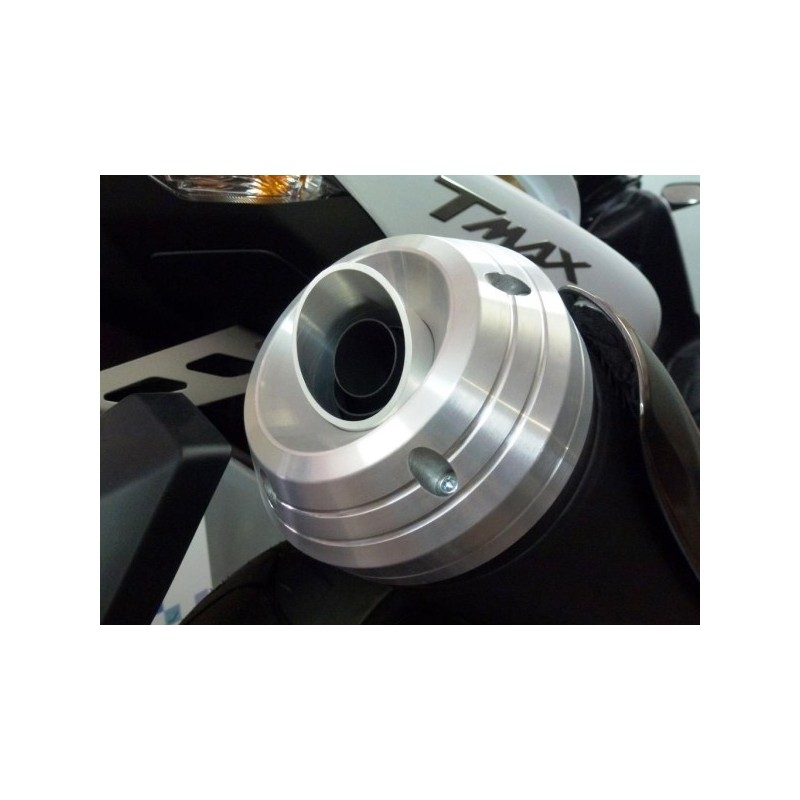 BOQUILLA 4-RACING PARA SILENCIADOR DE ESCAPE ORIGINAL YAMAHA T-MAX 530 2012-2014 NEGRO