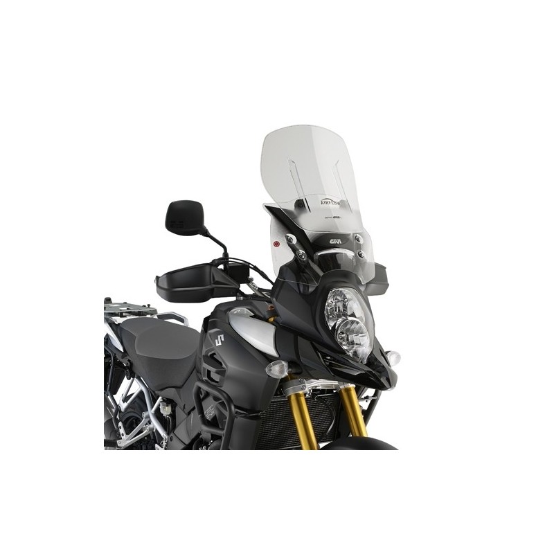 SLIDING WINDSHIELD GIVI AIRFLOW SUZUKI V-STROM 1000 2014-2019, TRANSPARENT