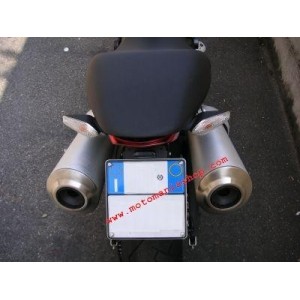 PORTAMATRÍCULA DUCATI MONSTER 696 2008-2011, CON INCLINACIÓN AJUSTABLE