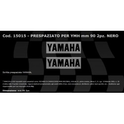 PAIR OF YAMAHA LOGO STICKERS, BLACK (9 CM)