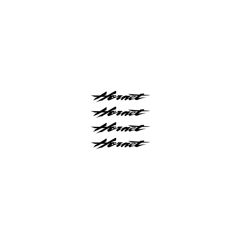 STICKERS SET TRIM SERIES WITH "HORNET" LOGO, BLACK H 5 MM