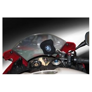 BRAKE OIL TANK PROTECTION CUFF WITH KTM EMBLEM, ORANGE