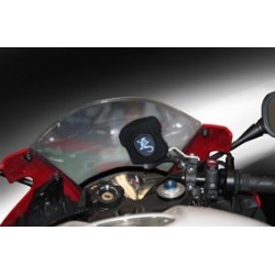 BREMSÖLTANK-SCHUTZ-MANSCHETTE MIT HONDA-EMBLEM, SCHWARZ
