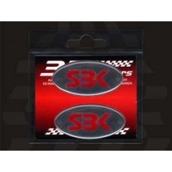 3D STICKER OVAL DECO SBK MM 56X28 (2 PCS)