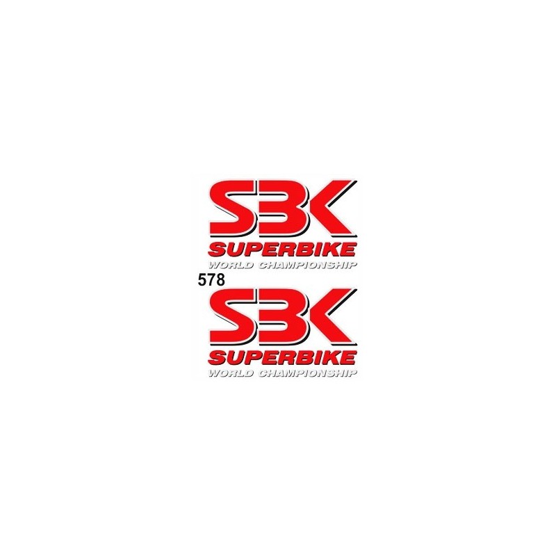 STICKER DECO TYPE SBK - STANDARD CM 10X12