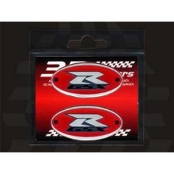 3D STICKER OVAL DECO GSX-R MM 56X28 (2 PCS)