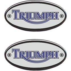 3D STICKER OVAL DECO TRIUMPH MM 56X28 (2 PCS)