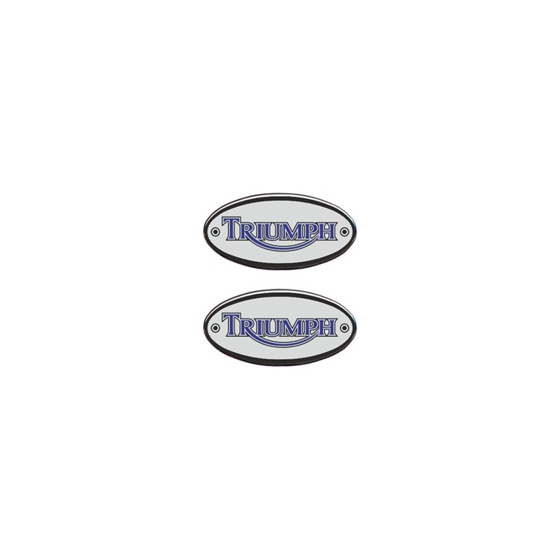 3D STICKER OVAL DECO TRIUMPH MM 56X28 (2 PCS)