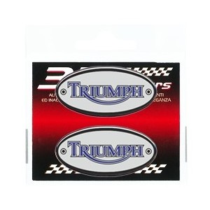 ADESIVO 3D OVALE DECO TRIUMPH MM 56X28 (2 PZ)