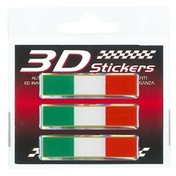 3D STICKER ITALIENISCHE FLAGGE MM 60X10 (3 ST)