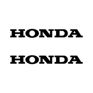 PAAR HONDA LOGO STICKERS, SCHWARZ 220 MM (2 ST)