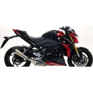 TERMINALE ARROW X-KONE SUZUKI GSX-S 1000 2015-2020, ACCIAIO/CARBONIO, OMOLOGATO