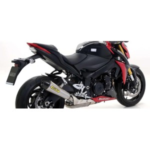 TERMINALE ARROW X-KONE SUZUKI GSX-S 1000 2015-2020, ACCIAIO/CARBONIO, OMOLOGATO