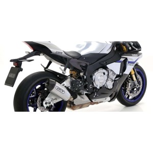 TERMINALE ARROW INDY RACE YAMAHA R1 2015-2016*, ALLUMINIO DARK/CARBONIO, OMOLOGATO