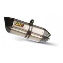 TERMINALE MIVV SUONO PER APRILIA TUONO V4 R 2011-2016, DEKAT ACCIAIO/CARBONIO