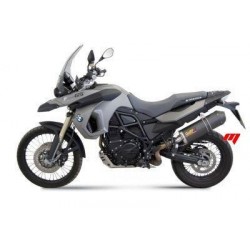 TERMINALE MIVV OVALE PER BMW F 800 GS 2008-2017, OMOLOGATO TITANIO/CARBONIO