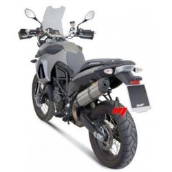 EXHAUST MIVV SUONO FOR BMW F 800 GS 2008-2017, APPROVED STEEL/CARBON