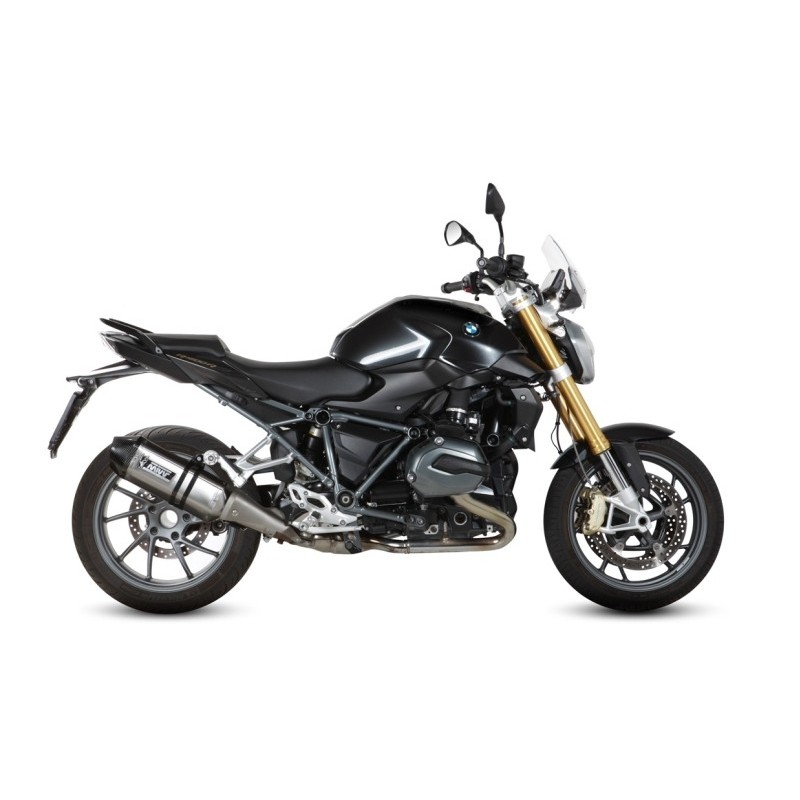 TERMINALE MIVV SPEED EDGE BMW R 1200 R 2015-2019, R 1200 RS 2015-2019, OMOLOGATO ACCIAIO/CARBONIO