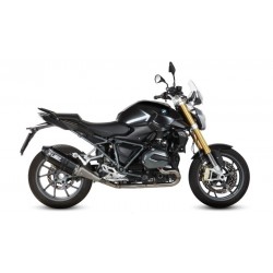 TERMINALE MIVV SPEED EDGE BMW R 1200 R 2015-2019, R 1200 RS 2015-2019, OMOLOGATO BLACK/CARBONIO