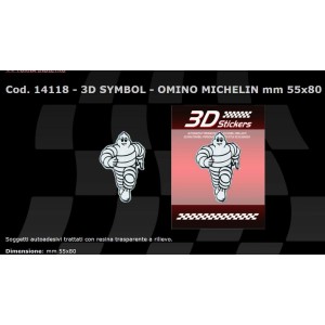 PEGATINA 3D MICHELIN HOMBRE 55X80 MM
