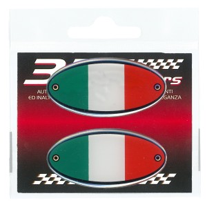ADESIVO 3D OVALE DECO ITALIA MM 56X28 (2 PZ)