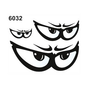 DECO EYE STICKER - STANDARD CM 10X12