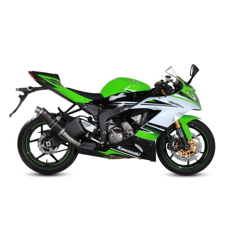 TERMINALE MIVV GP KAWASAKI ZX-6R 636 2013-2017, OMOLOGATO CARBONIO
