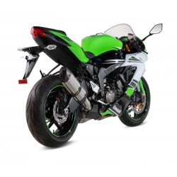 EXHAUST MIVV SUONO KAWASAKI ZX-6R 636 2013-2017, APPROVED STEEL/CARBON