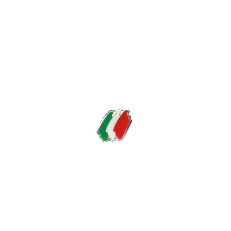PEGATINA 3D EN FORMA DE BANDERA ITALIANA MM 45X40
