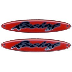 3D OVAL DECO RACING STICKER MM 75X15 (2 PCS)