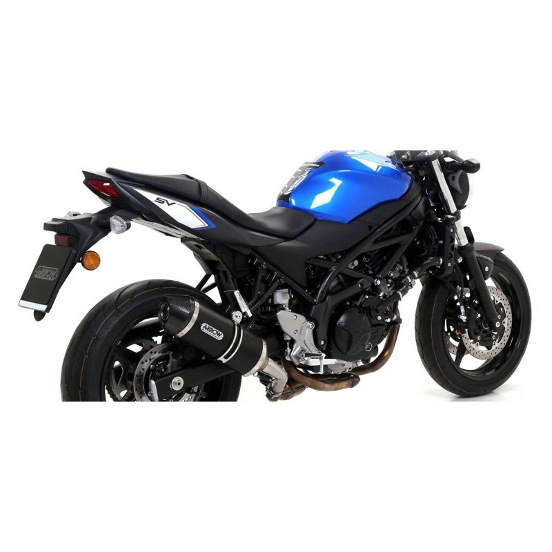 ARROW RACE-TECH EXHAUST SUZUKI SV 650 2016-2020, DARK ALUMINUM/CARBON ...