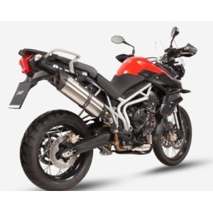 TERMINALE MIVV SUONO TRIUMPH TIGER 800 XC 2015-2017, TIGER 800 XR 2015-2017, OMOLOGATO ACCIAIO/CARBONIO