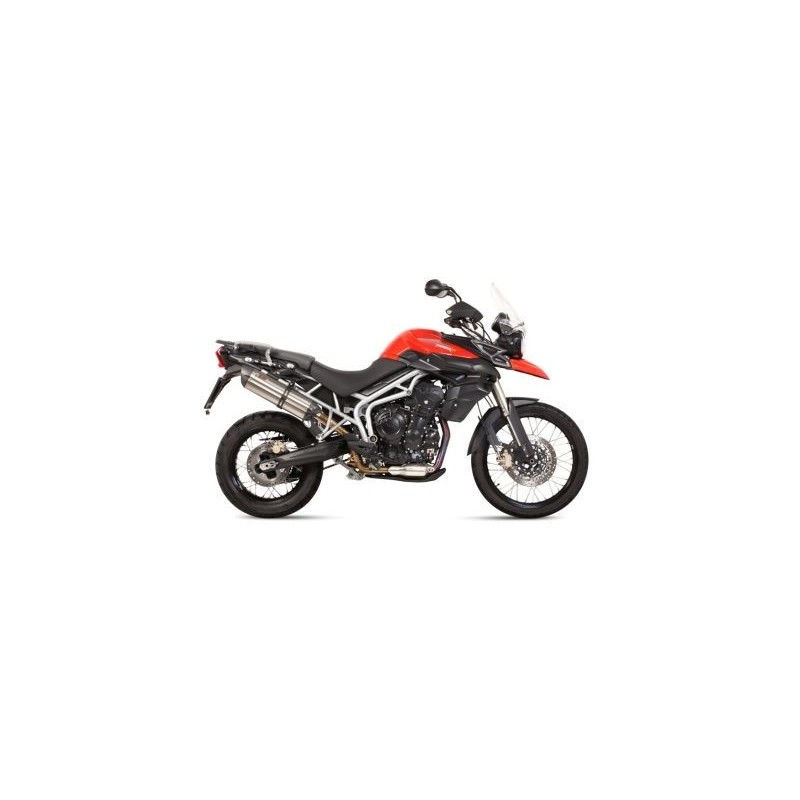 TERMINALE MIVV SUONO TRIUMPH TIGER 800 XC 2015-2017, TIGER 800 XR 2015-2017, OMOLOGATO ACCIAIO/CARBONIO
