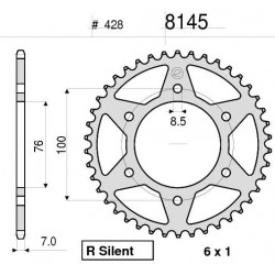 CORONA IN ACCIAIO PER CATENA 428 YAMAHA YZF R-125 2008-2016