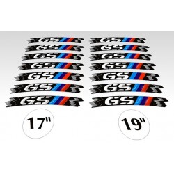 KIT DE BORDES ADHESIVOS PARA LLANTAS DE ALEACIÓN BMW GS 17 "Y 19" BLANCO