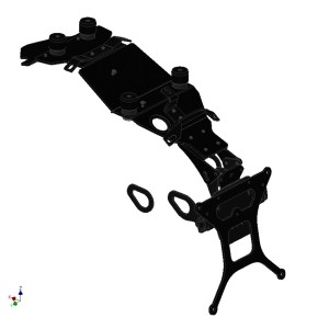 LICENSE PLATE SUPPORT YAMAHA XSR 700 2016-2020, WITH ADJUSTABLE INCLINATION