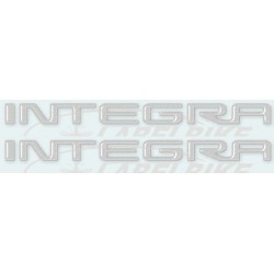 PAAR STICKERS SCHRIFTLICH INTEGRA, GRAU 17,9 X 1,4 CM (2 ST)