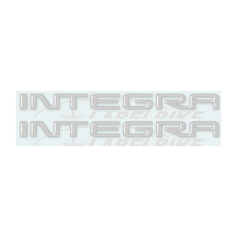 COPPIA ADESIVI SCRITTA INTEGRA CM 17,9 X 1,4 (2 PZ), GRIGIO