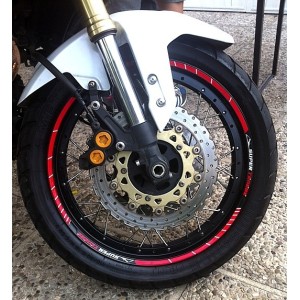KIT KLEBKANTEN FÜR RADFELGEN YAMAHA SUPER TENERE 17 "UND 19" ROT
